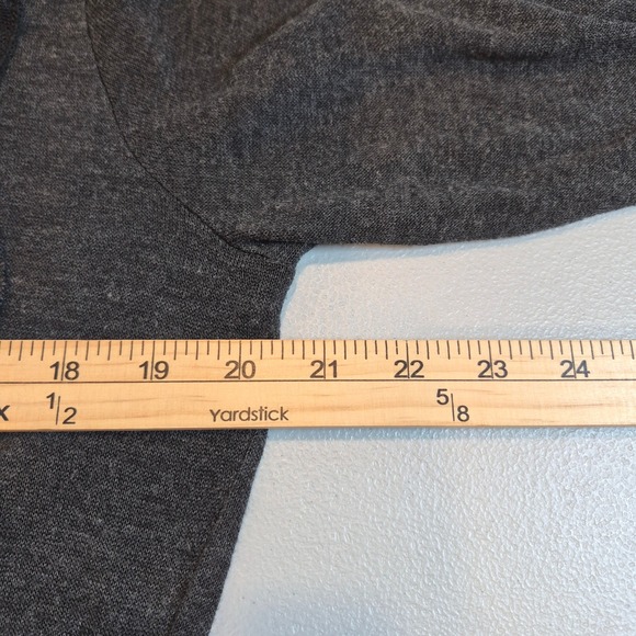 Vtg Y2K Cache Sheer Lace Trim Waterfall Cardigan Gray XL Lightweight Whimsigoth - Picture 13 of 14